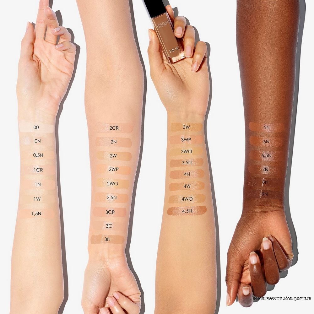 Dior Forever Skin Correct Full-Coverage Concealer 2023 - Swatches