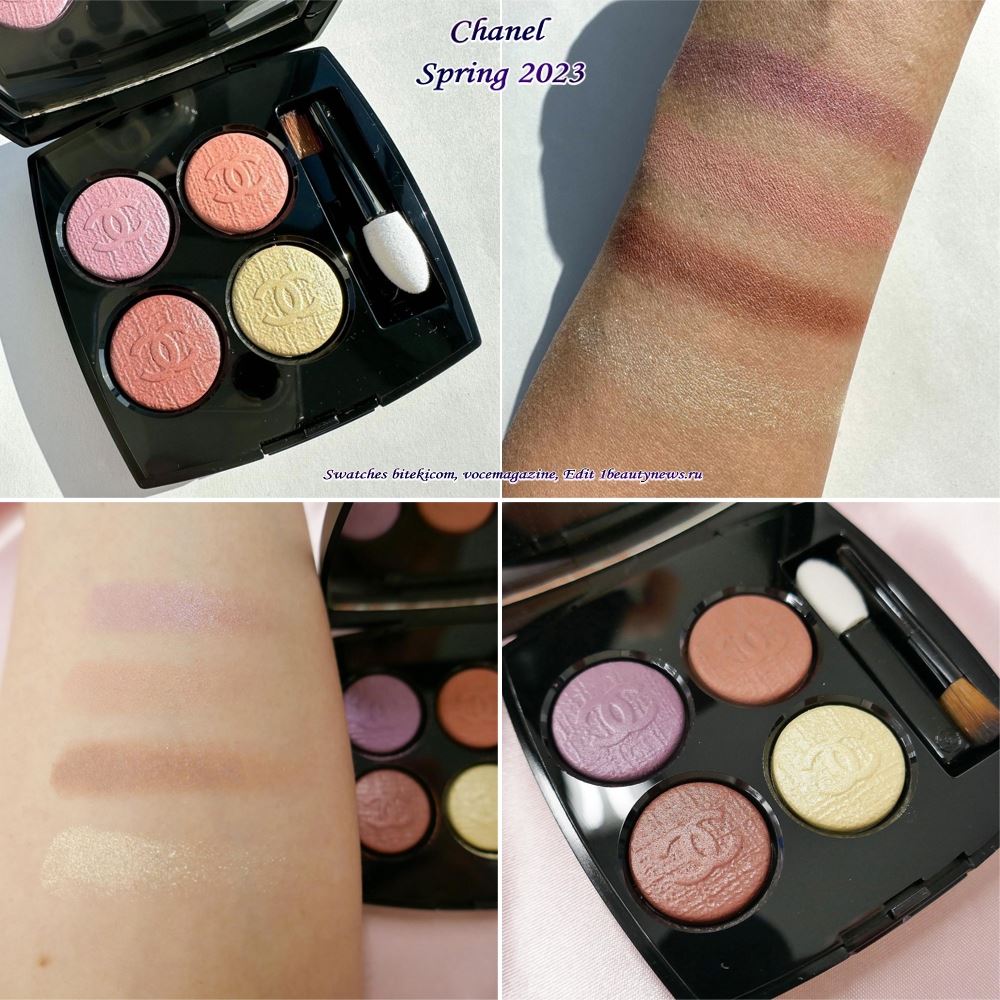 Chanel Les 4 Ombres Eyeshadow Palette Spring 2023 - Swatches