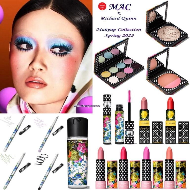 Весенняя коллекция макияжа MAC Cosmetics x Richard Quinn Makeup Collection Spring 2023