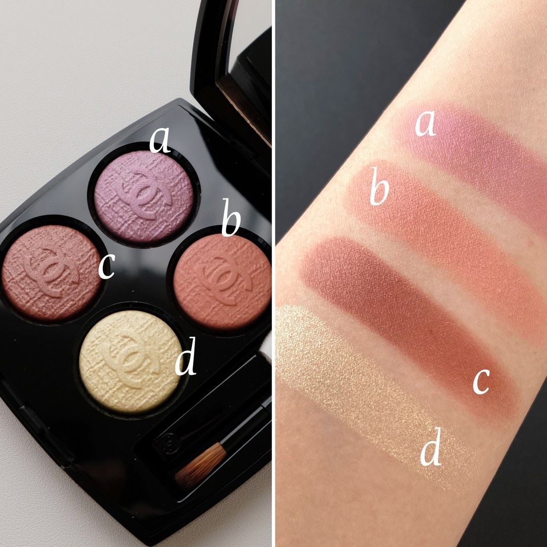 Chanel Les 4 Ombres Eyeshadow Palette Spring 2023 - Swatches