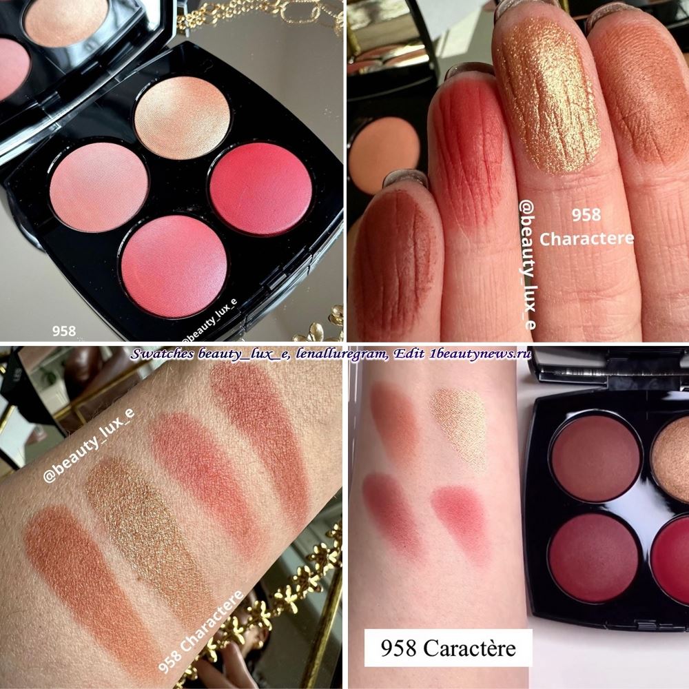 Chanel Eyeshadow and Blush Palette Spring Summer 2023 - Swatches