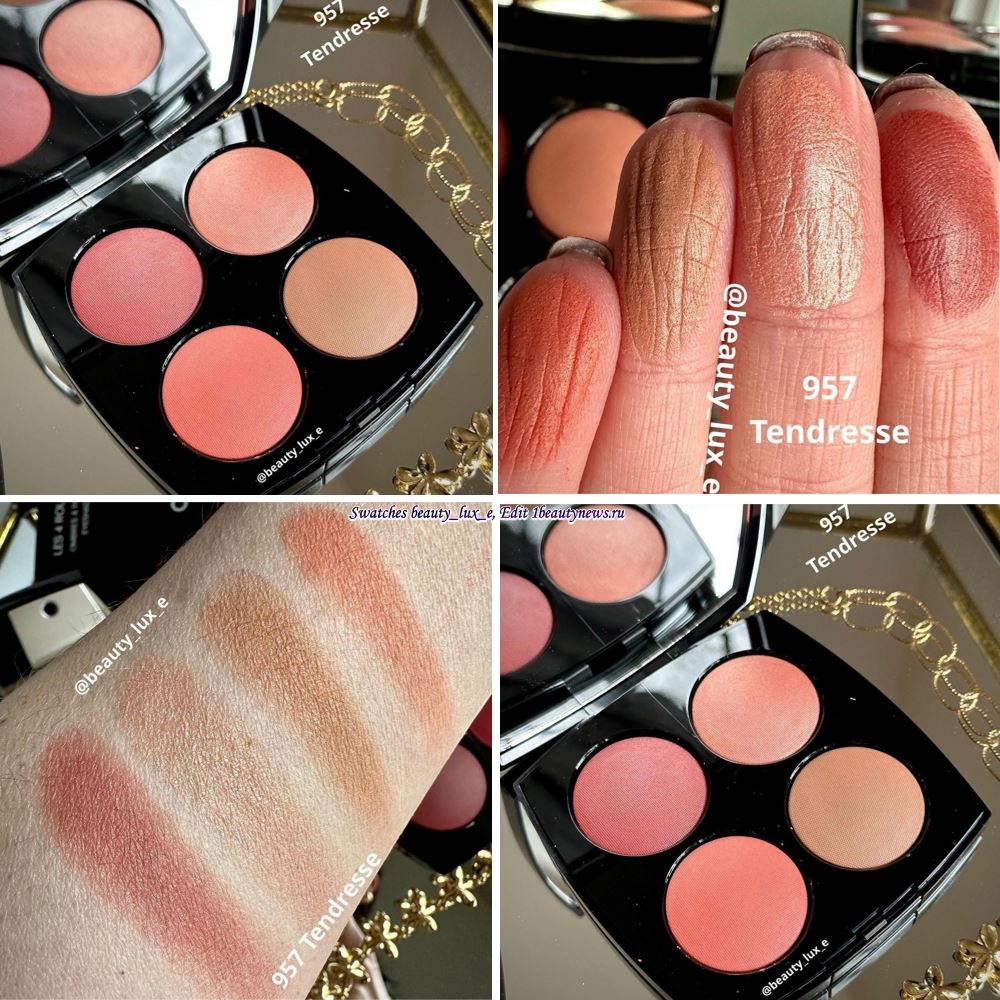 Chanel Eyeshadow and Blush Palette Spring Summer 2023 - Swatches
